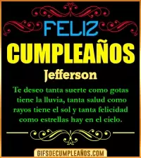 Frases de Cumpleaños Jefferson